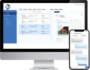 BiT Embedded Text Messaging within the BiT Dealership Software's DMS and BiT Embedded Text Messaging accessible via the BiT Mobile App